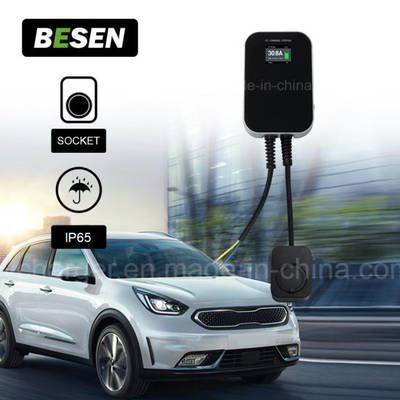 Support Mural Type 2 EV - Station De Charge Avec Vis - Organisateur De Câble Pour Voiture Électrique IEC 62196-2