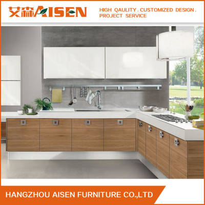 الأثاث الإيطالي بأسعار معقولة الحديثة خزانة المطبخ الخشبية القشرة خزائن المطبخ من الصين على Topchinasupplier Com