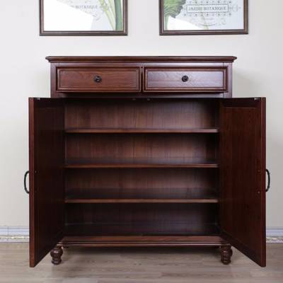 خزانة الأحذية الخشبية المصنوعة من خشب البلوط الصلب Gsp16 001 أثاث الممر من الصين على Topchinasupplier Com