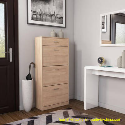 Torino Narrow Oak Wood Effect Shoe Storage Cabinet Hf Fn320 أثاث المدخل من الصين على Topchinasupplier Com