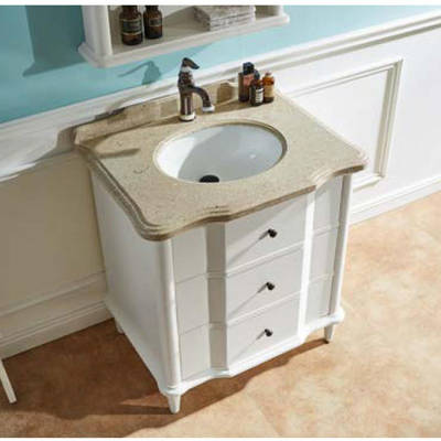 White Paint American Oak Bathroom Vanity Cabinet Gsp14 026 خزائن الحمام من الصين على Topchinasupplier Com