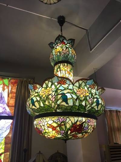 خمر اليدوية الزجاج الملون فندق الديكور قلادة مصباح تيفاني مصباح مصباح تيفاني من الصين على Topchinasupplier Com