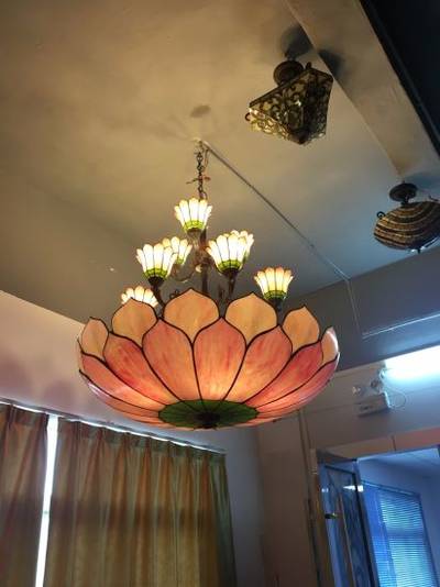 خمر اليدوية الزجاج الملون فندق الديكور قلادة مصباح تيفاني مصباح مصباح تيفاني من الصين على Topchinasupplier Com