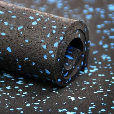 8mm Durable Rolled Rubber Recycled Gym Roll Flooring Mats Rubber
