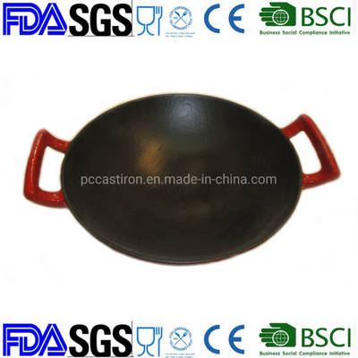 China Cast Iron Wok Enamel Cast Iron Wok Cast Iron Cookware, wholesale