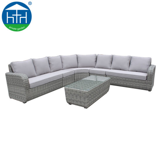 China 2019 Big Lots Outdoor Rattan Furniture Extra Large Sectional