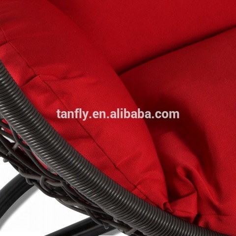 ＆ファッションガーデン安い屋外パティオ籐ぶら下げ卵スイングチェアの写真