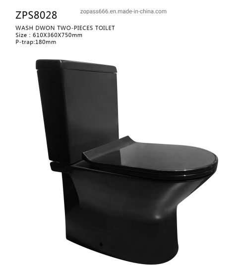 أدوات صحية China Grind Arenaceous Watermark Approval Black Wash Down مرحاض الحمام المرحاض من الصين على Topchinasupplier Com