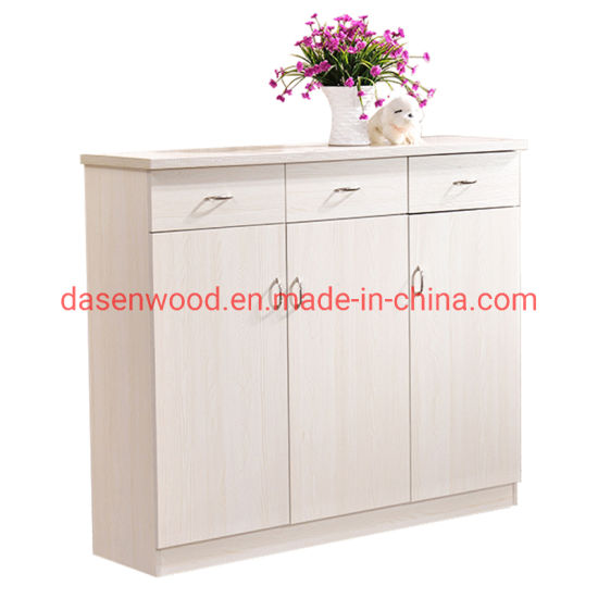 الصين تصميم بسيط حديث 3 أبواب خزانة الأحذية مع أدراج خزانة الأحذية ورف الأحذية من الصين على Topchinasupplier Com