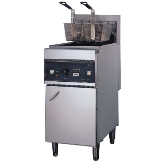 China Stainless Steel 2 Basket 2 Tanks Electric Deep Fryer Cooking Baking Equipment From China On Topchinasupplier Com