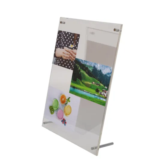 China Acrylic Photo Picture Frame Crystal Photo Frame for Table Display with Stand pictures & photos