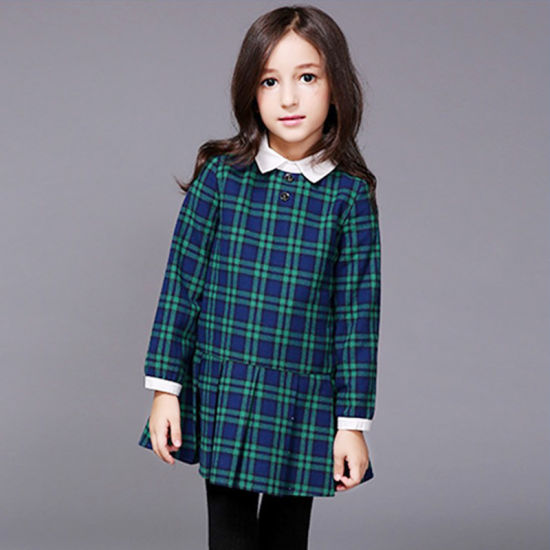 China Hote Sell Plain Colour Fancy Custom School Uniform Dress pictures & photos