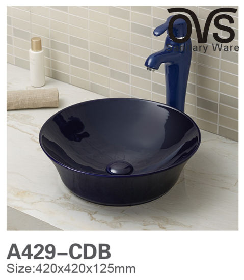 الصين شعبية تصميم أسود اللون حوض غسيل حوض مجلس الوزراء حوض الحمام والوعة من الصين على Topchinasupplier Com